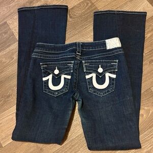 True Religion‎ Distressed Flare Jeans Size 28